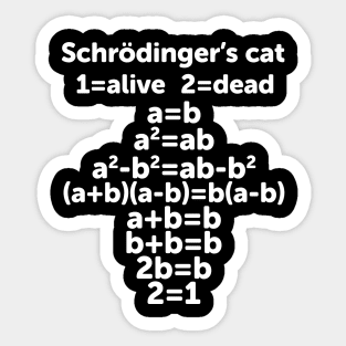 Schrödinger's Cat Sticker